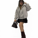 giubbino felpa con doppia zip fun